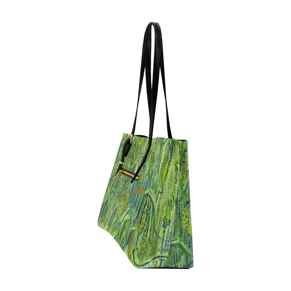 Vincent van Gogh Ears of Wheat Euramerican Tote Bag/Large (Model 1656)