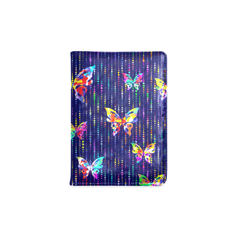 Butterflies On Dotted Lines Pattern Custom NoteBook A5