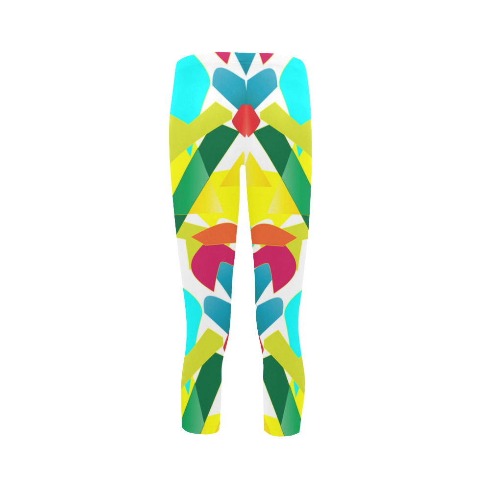 Colorful mood Pattern Capri Legging Capri Legging (Model L02)