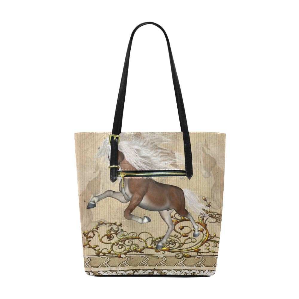 Wonderful wild horse Euramerican Tote Bag/Small (Model 1655)
