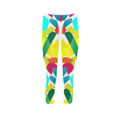 Colorful mood Pattern Capri Legging Capri Legging (Model L02)