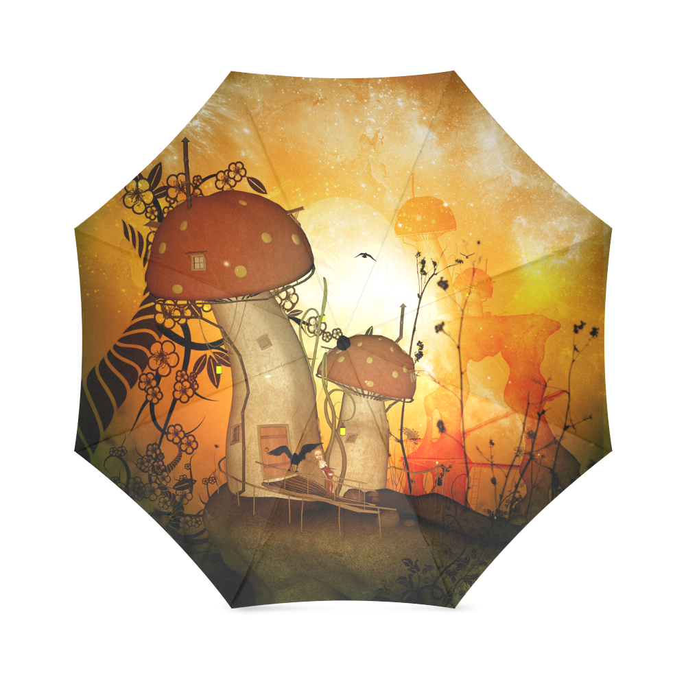 The mushroom house Foldable Umbrella (Model U01)