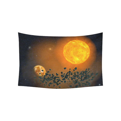 Space scenario - The Apocalypse Cotton Linen Wall Tapestry 60"x 40"