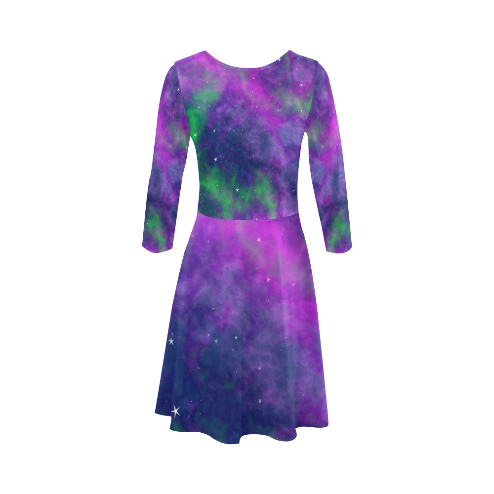 fantasy milky way A by JamColors 3/4 Sleeve Sundress (D23)