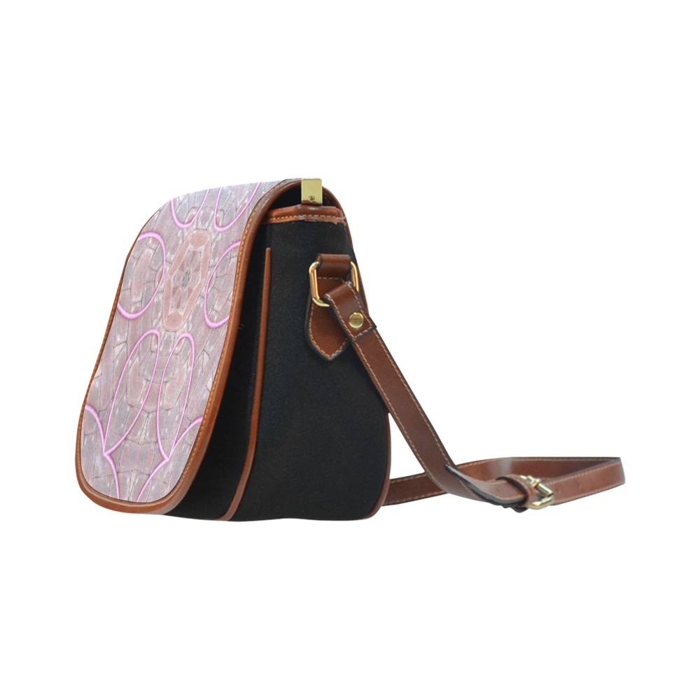 Hula Hoop Saddle Bag/Small (Model 1649)(Flap Customization)