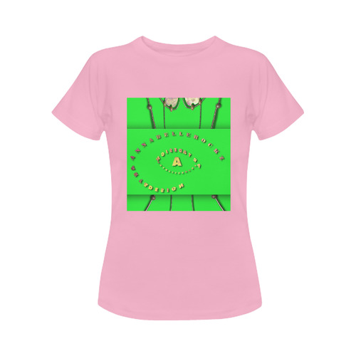 Neon green delight-Annabellerockz_top Women's Classic T-Shirt (Model T17）