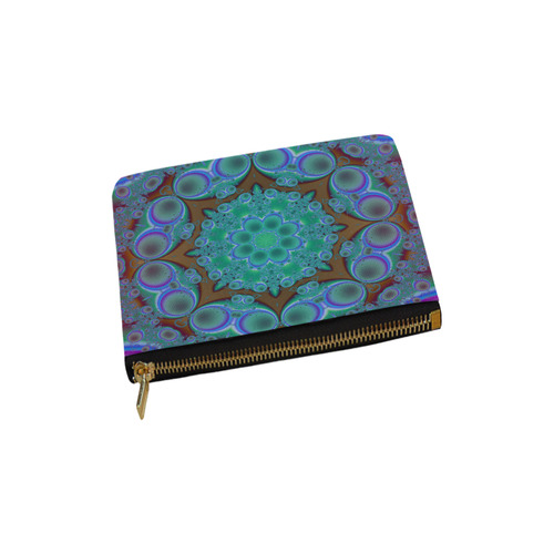 fractal pattern 1 Carry-All Pouch 6''x5''