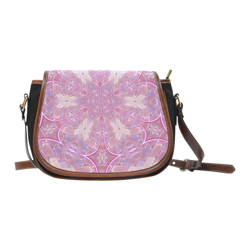 Hula Hoop Flower Saddle Bag/Small (Model 1649)(Flap Customization)
