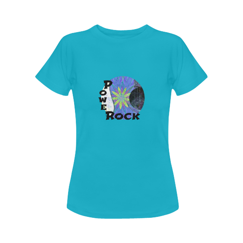 Acoustic Blueburst power rock Women's Classic T-Shirt (Model T17）