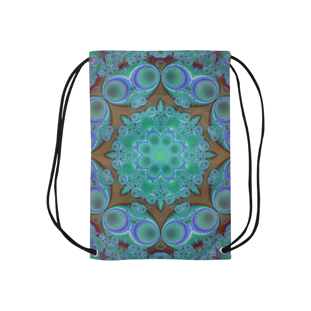 fractal pattern 1 Small Drawstring Bag Model 1604 (Twin Sides) 11"(W) * 17.7"(H)