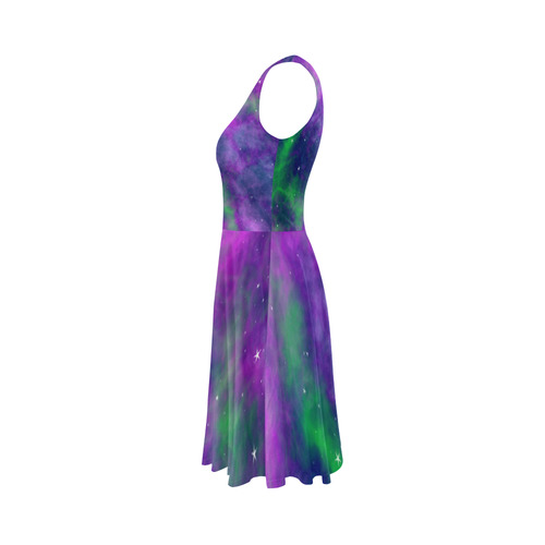 fantasy milky way A by JamColors Sleeveless Ice Skater Dress (D19)
