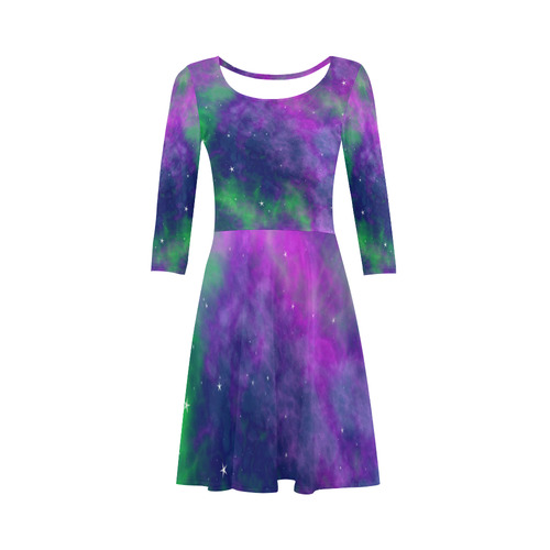 fantasy milky way A by JamColors 3/4 Sleeve Sundress (D23)