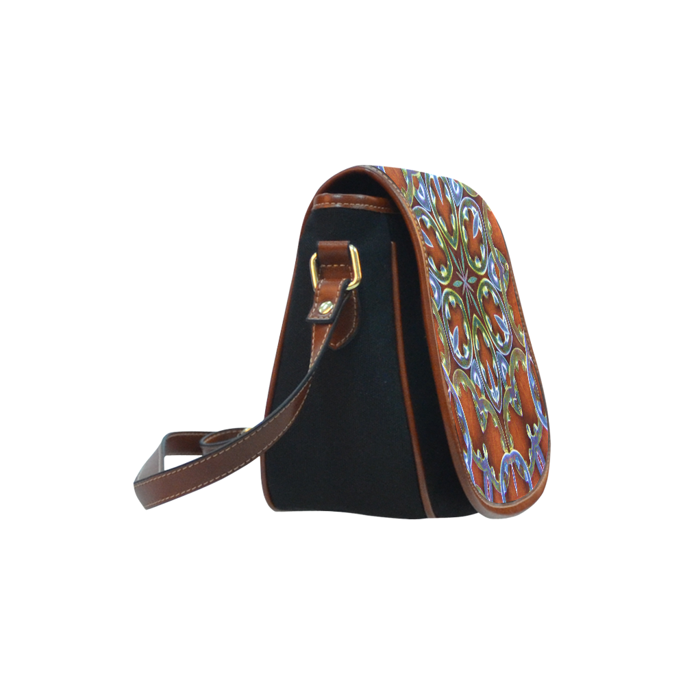 Toothy Washers Saddle Bag/Small (Model 1649)(Flap Customization)