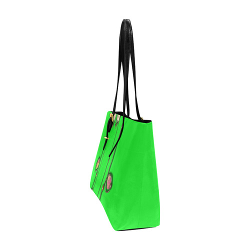 tote bag in Neon green delight-Annabellerockz Euramerican Tote Bag/Large (Model 1656)
