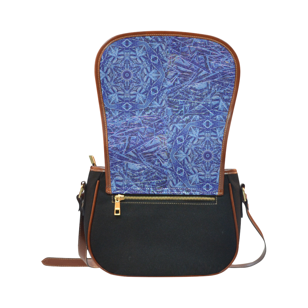 Snowflake Saddle Bag/Small (Model 1649)(Flap Customization)