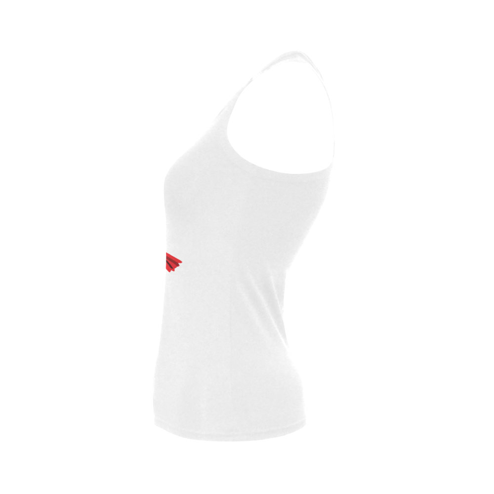 Birds in love Valentine's Day Women's Shoulder-Free Tank Top (Model T35)