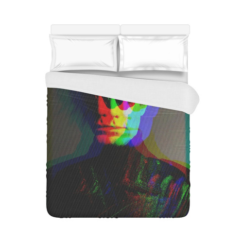 Warhol Glitched Duvet Cover 86"x70" ( All-over-print)