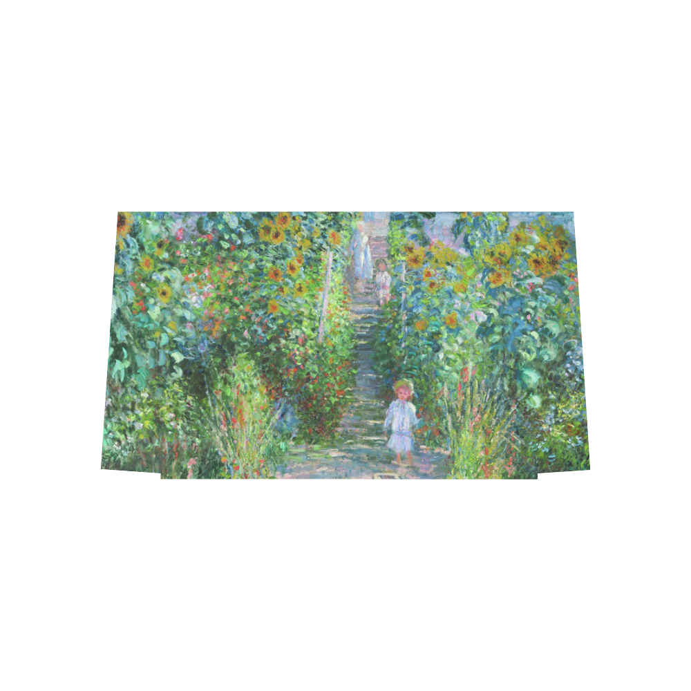 Claude Monet Artist's Garden at Vetheuil Euramerican Tote Bag/Large (Model 1656)