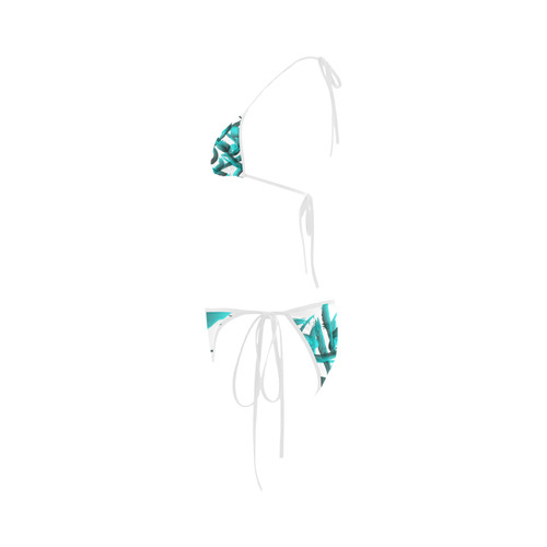 Blue revolution Abstract Swimsuit Pattern Custom Bikini Swimsuit