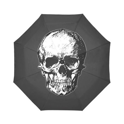 Black Skull Auto-Foldable Umbrella (Model U04)