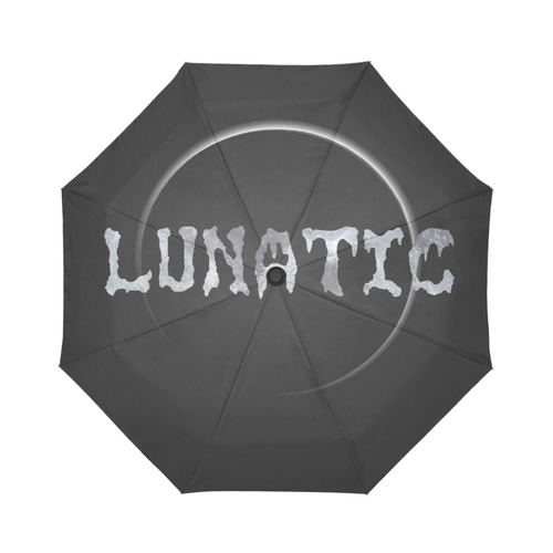 Lunatic Black Umbrella Auto-Foldable Umbrella (Model U04)