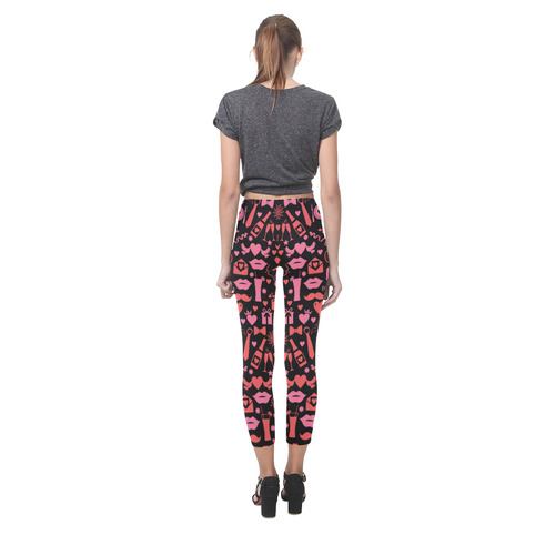 Pink Love Capri Legging (Model L02)