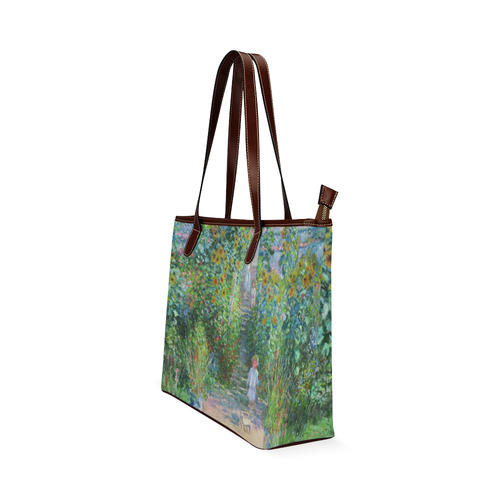 Claude Monet Artist's Garden at Vetheuil Shoulder Tote Bag (Model 1646)