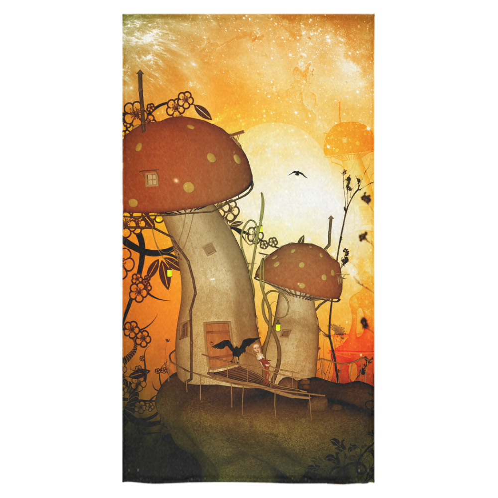 The mushroom house Bath Towel 30"x56"