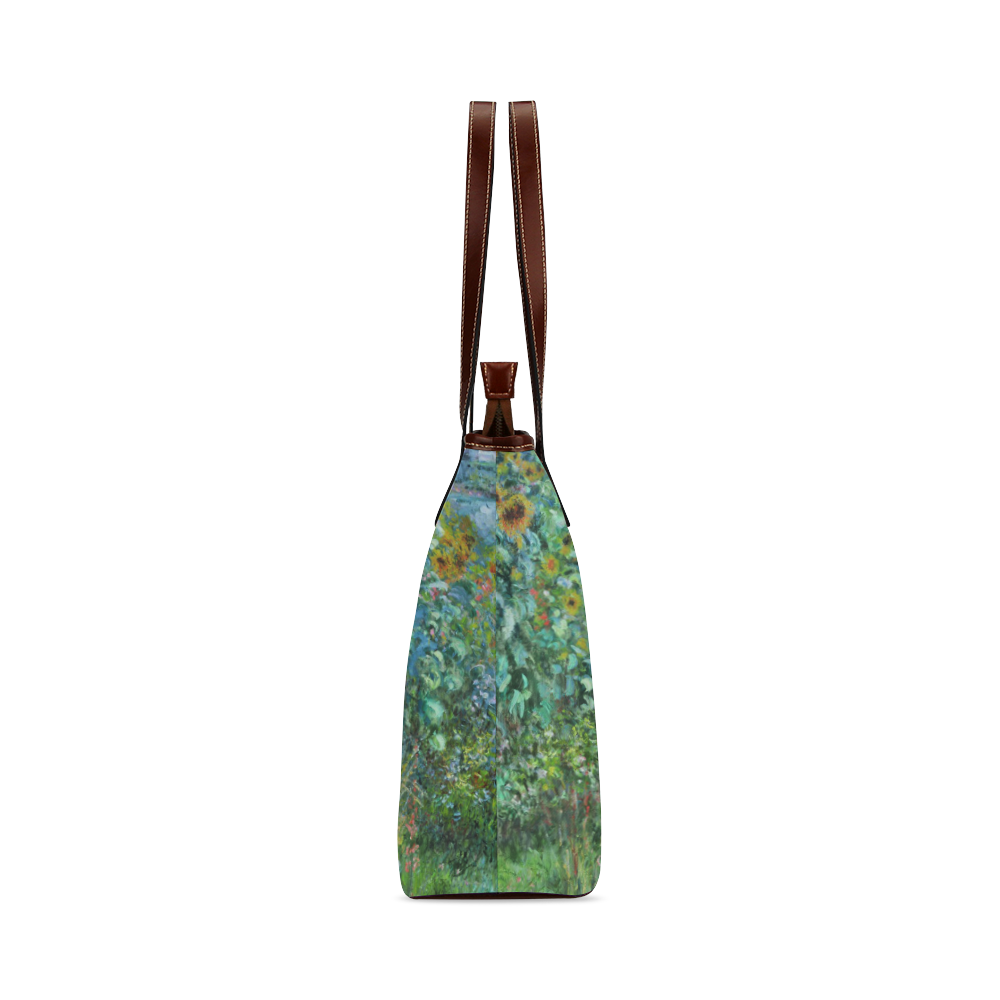 Claude Monet Artist's Garden at Vetheuil Shoulder Tote Bag (Model 1646)