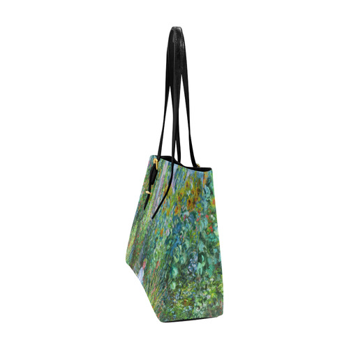 Claude Monet Artist's Garden at Vetheuil Euramerican Tote Bag/Large (Model 1656)