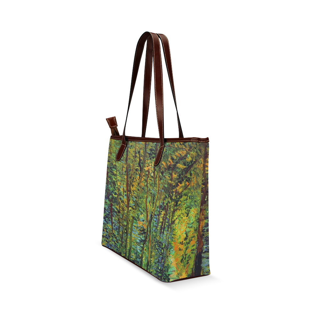 Vincent van Gogh Path in the Woods Shoulder Tote Bag (Model 1646)