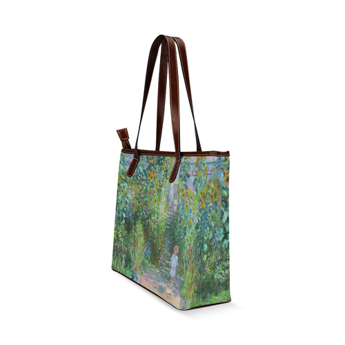 Claude Monet Artist's Garden at Vetheuil Shoulder Tote Bag (Model 1646)