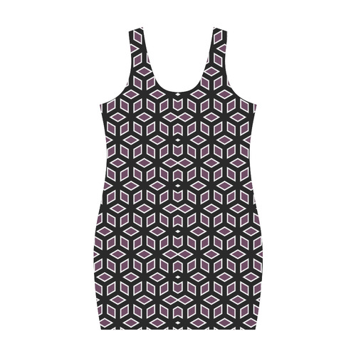 Purple Boxes Medea Vest Dress (Model D06)