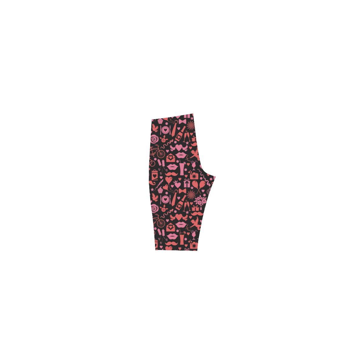Pink Love Hestia Cropped Leggings (Model L03)