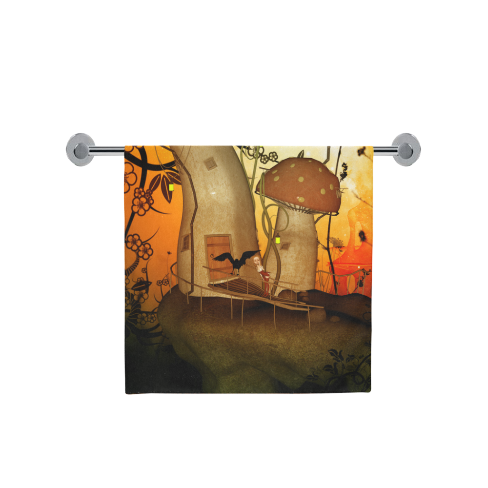 The mushroom house Bath Towel 30"x56"