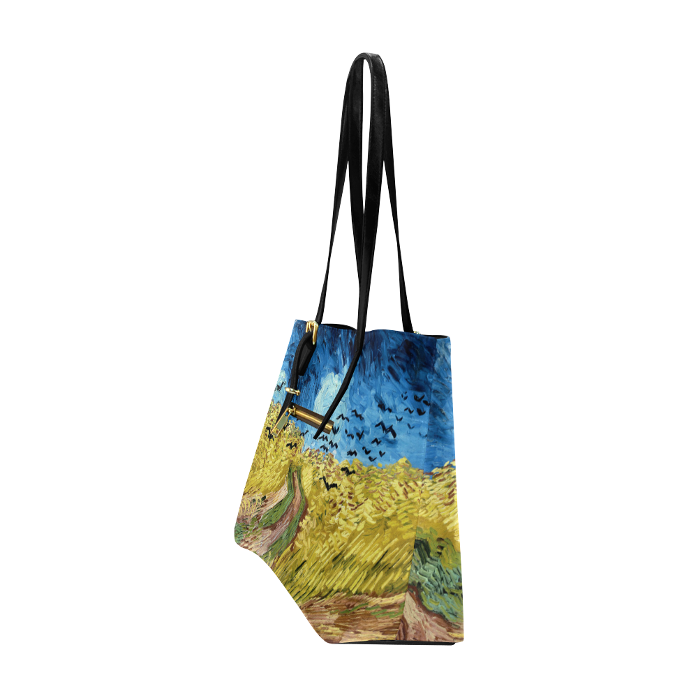 Vincent van Gogh Wheatfield with Crows Euramerican Tote Bag/Large (Model 1656)