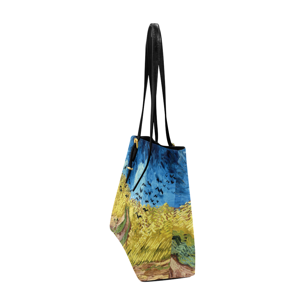 Vincent van Gogh Wheatfield with Crows Euramerican Tote Bag/Large (Model 1656)
