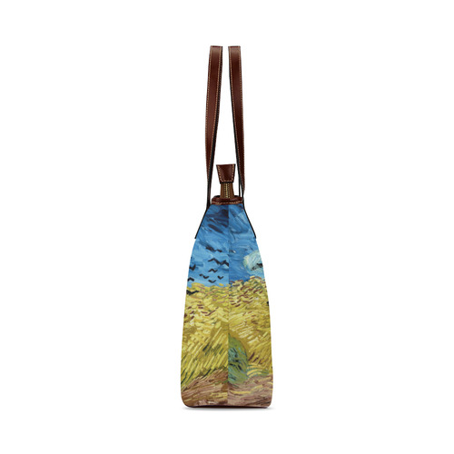 Vincent van Gogh Wheatfield with Crows Shoulder Tote Bag (Model 1646)