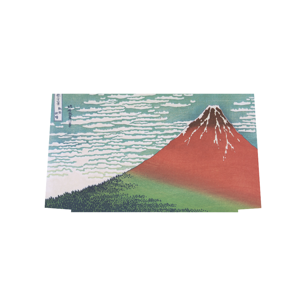 Hokusai Red Fuji Japanese Fine Art Euramerican Tote Bag/Large (Model 1656)