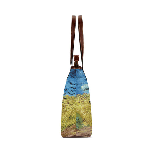 Vincent van Gogh Wheatfield with Crows Shoulder Tote Bag (Model 1646)