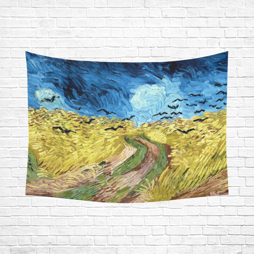 Vincent van Gogh Wheatfield with Crows Cotton Linen Wall Tapestry 80"x 60"