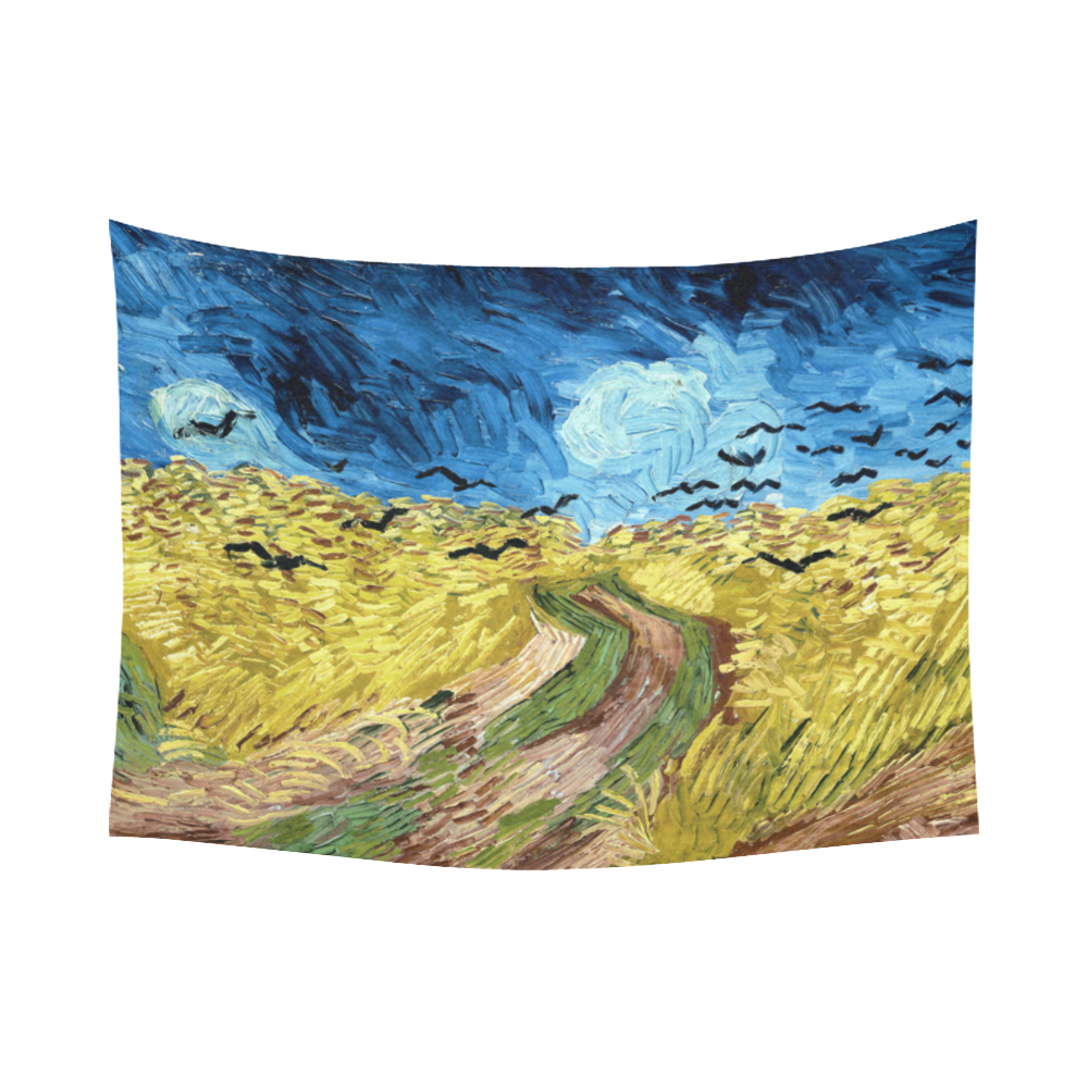 Vincent van Gogh Wheatfield with Crows Cotton Linen Wall Tapestry 80"x 60"