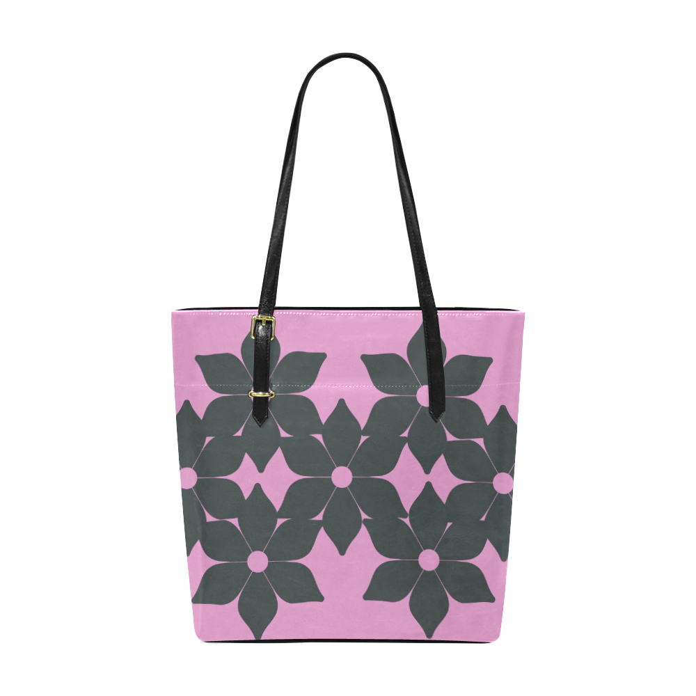 black flowers Euramerican Tote Bag/Small (Model 1655) | ID: D1208620