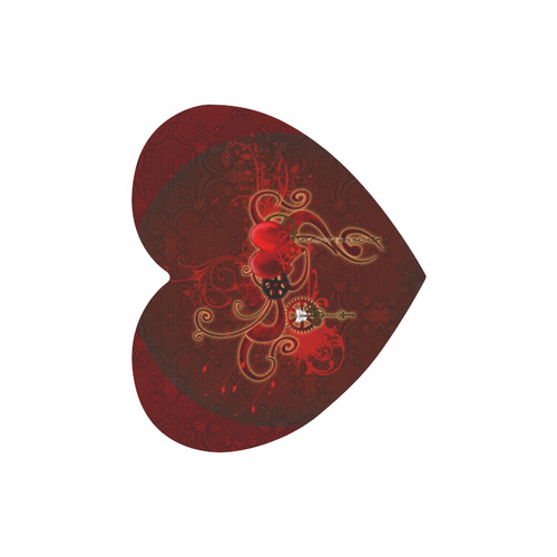 Wonderful steampunk design with heart Heart-shaped Mousepad