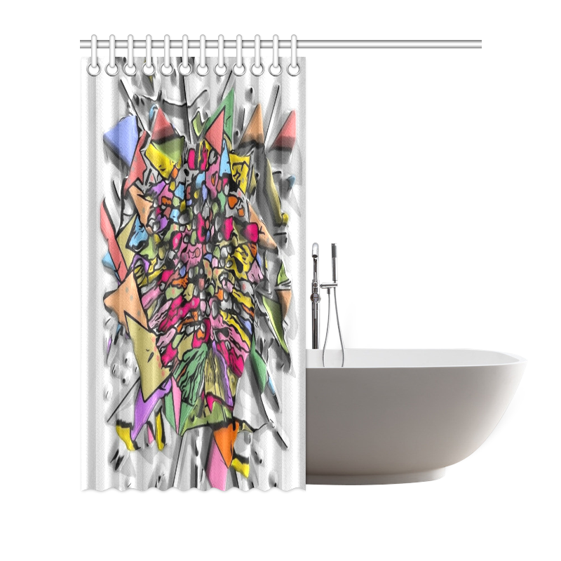 Splash by Nico Bielow Shower Curtain 72"x72"