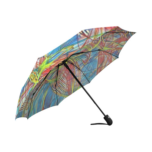 abstract joy 4 by JamColors Auto-Foldable Umbrella (Model U04)