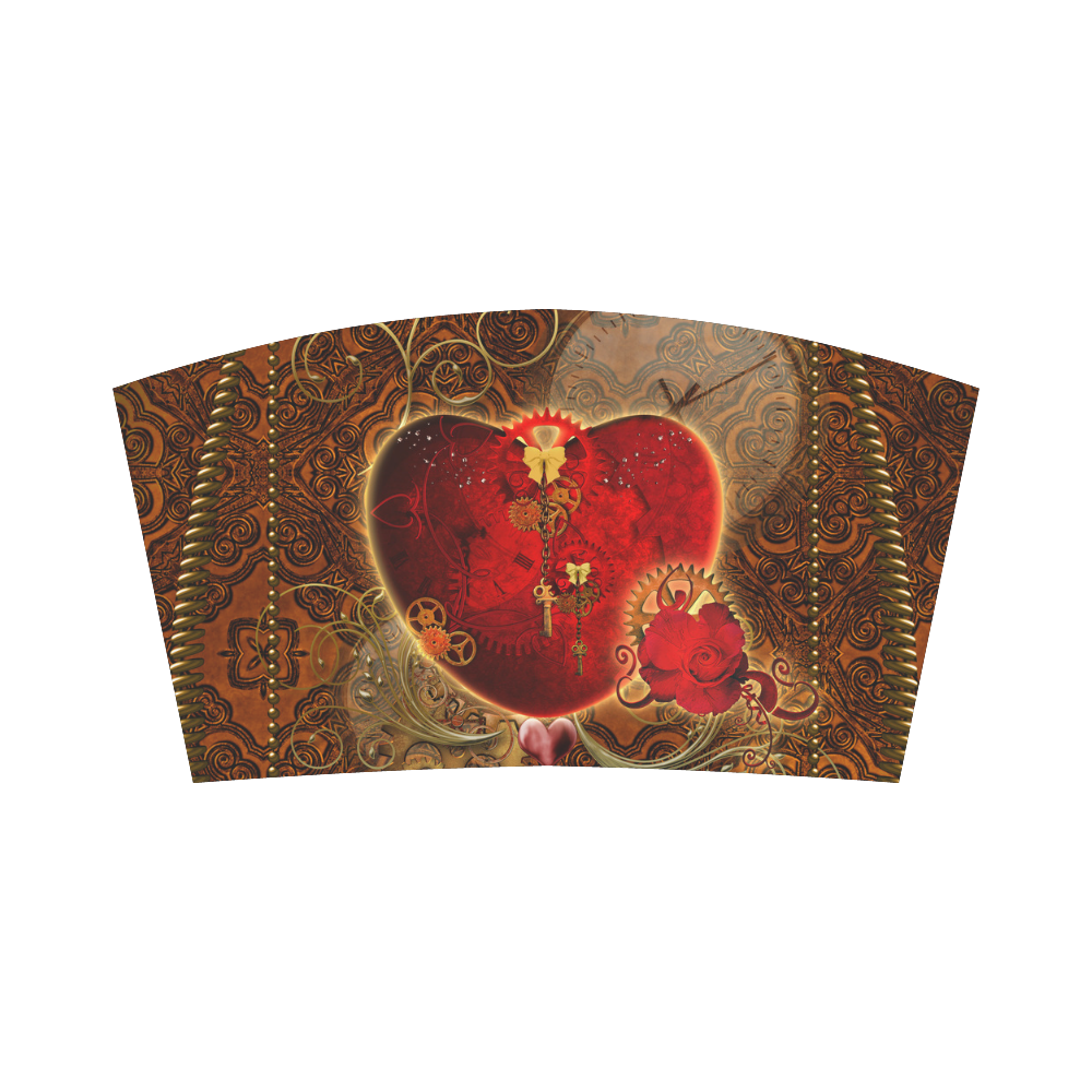 Steampunk, valentines heart with gears Bandeau Top