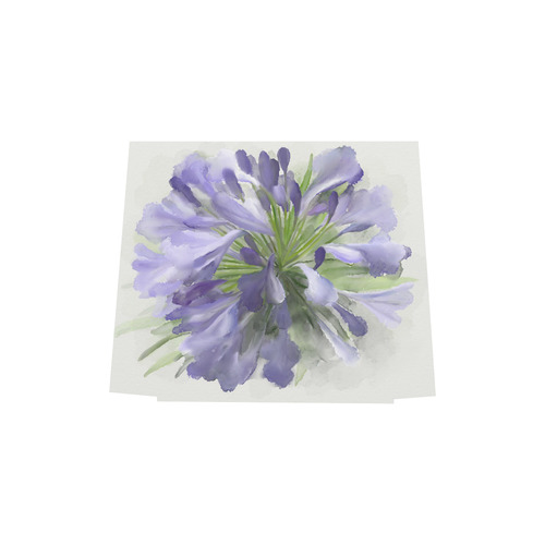 Delicate Purple Flower, floral watercolor Euramerican Tote Bag/Small (Model 1655)