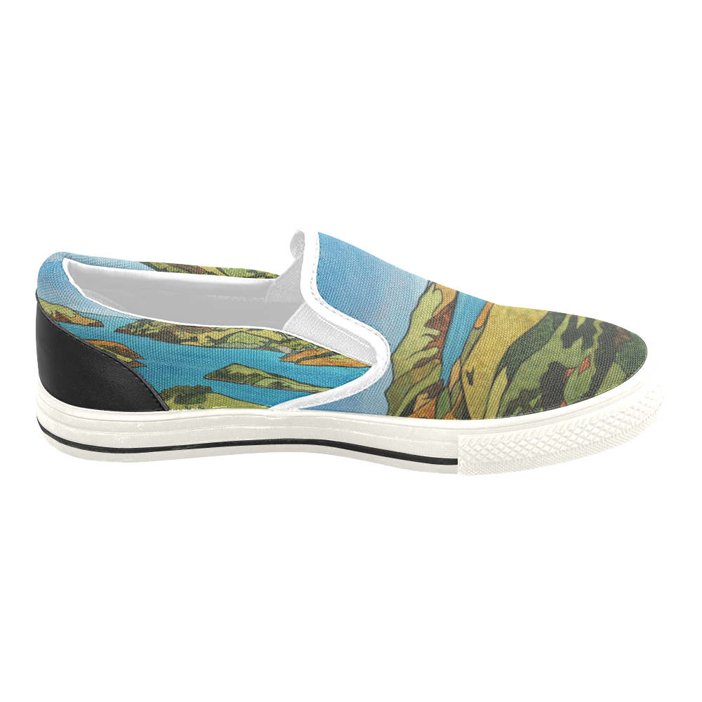 Akaroa Women's Unusual Slip-on Canvas Shoes (Model 019)