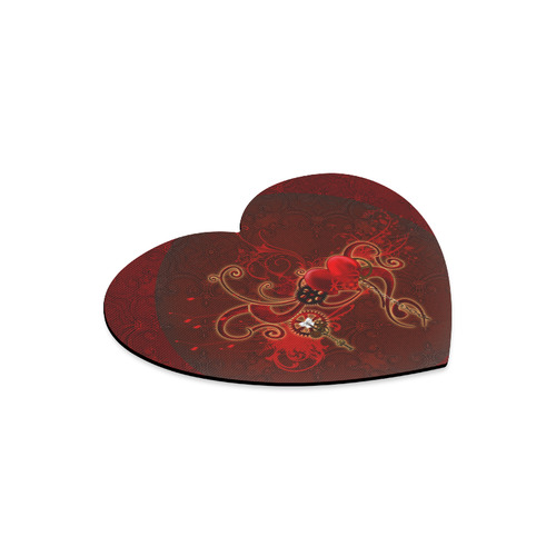 Wonderful steampunk design with heart Heart-shaped Mousepad